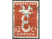 Клеймована  марка Европа СЕПТ 1958 от Нидерландия