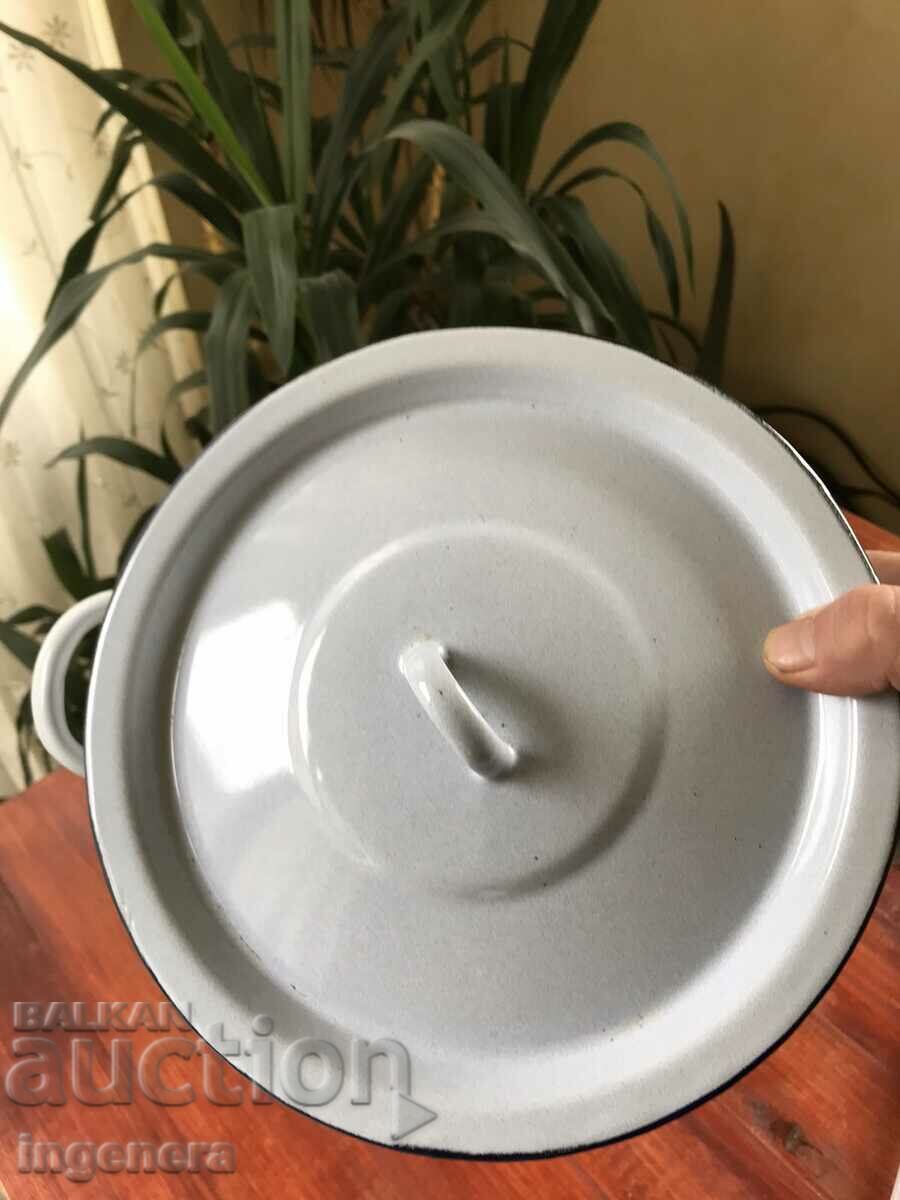 1980'S ENAMEL POT. - 6 1980'S ENAMEL POT. - 6