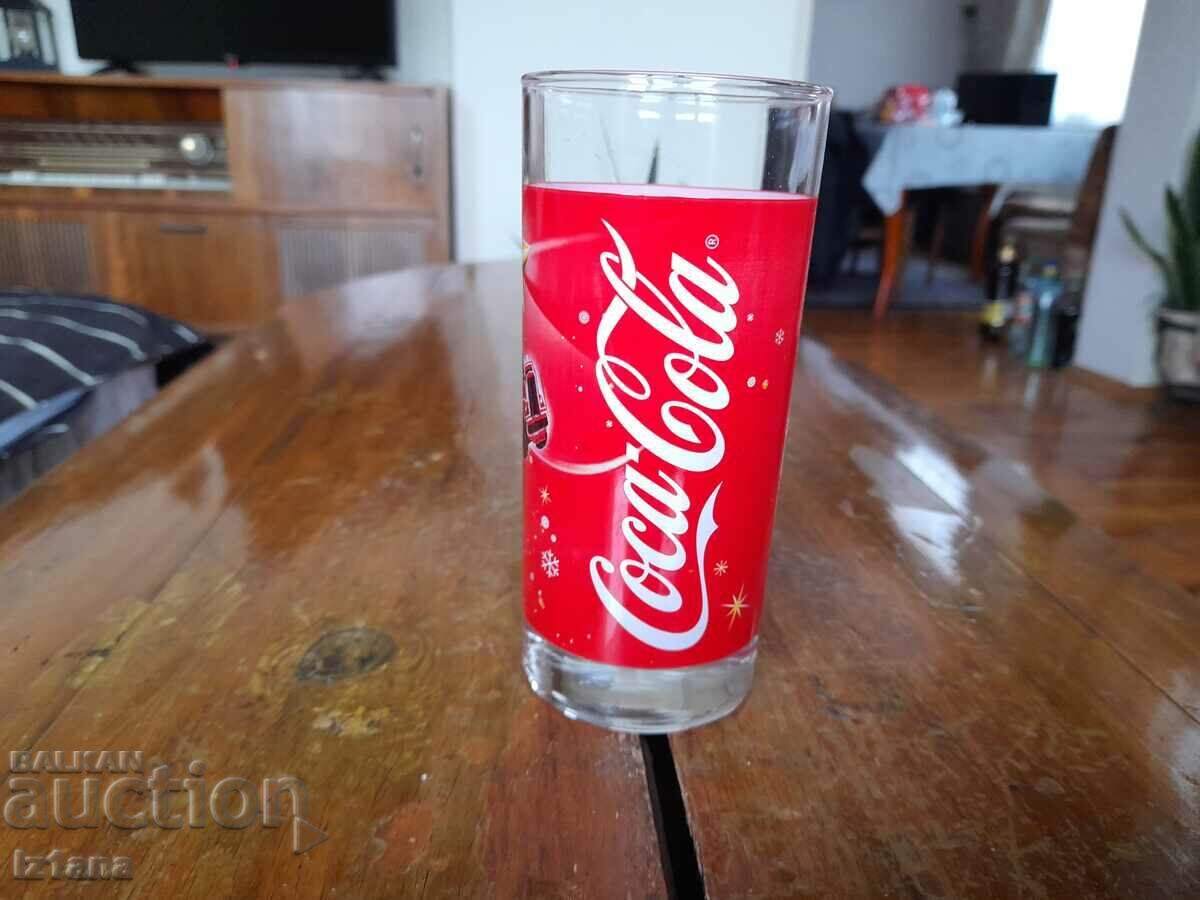 An old glass of Coca Cola, Coca Cola An old glass of Coca Cola, Coca Cola
