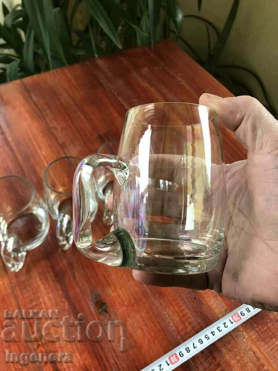 GLASS MUG GLASS SERVICE - 6