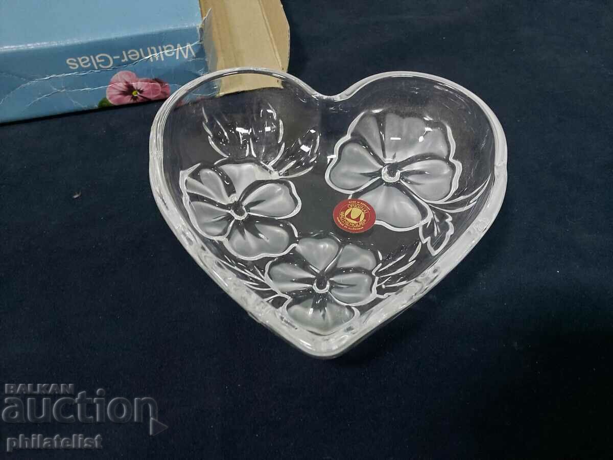 Walther-Glas Flower Fancies - bowl heart 160 mm with price 14.00 BGN | € 7.16