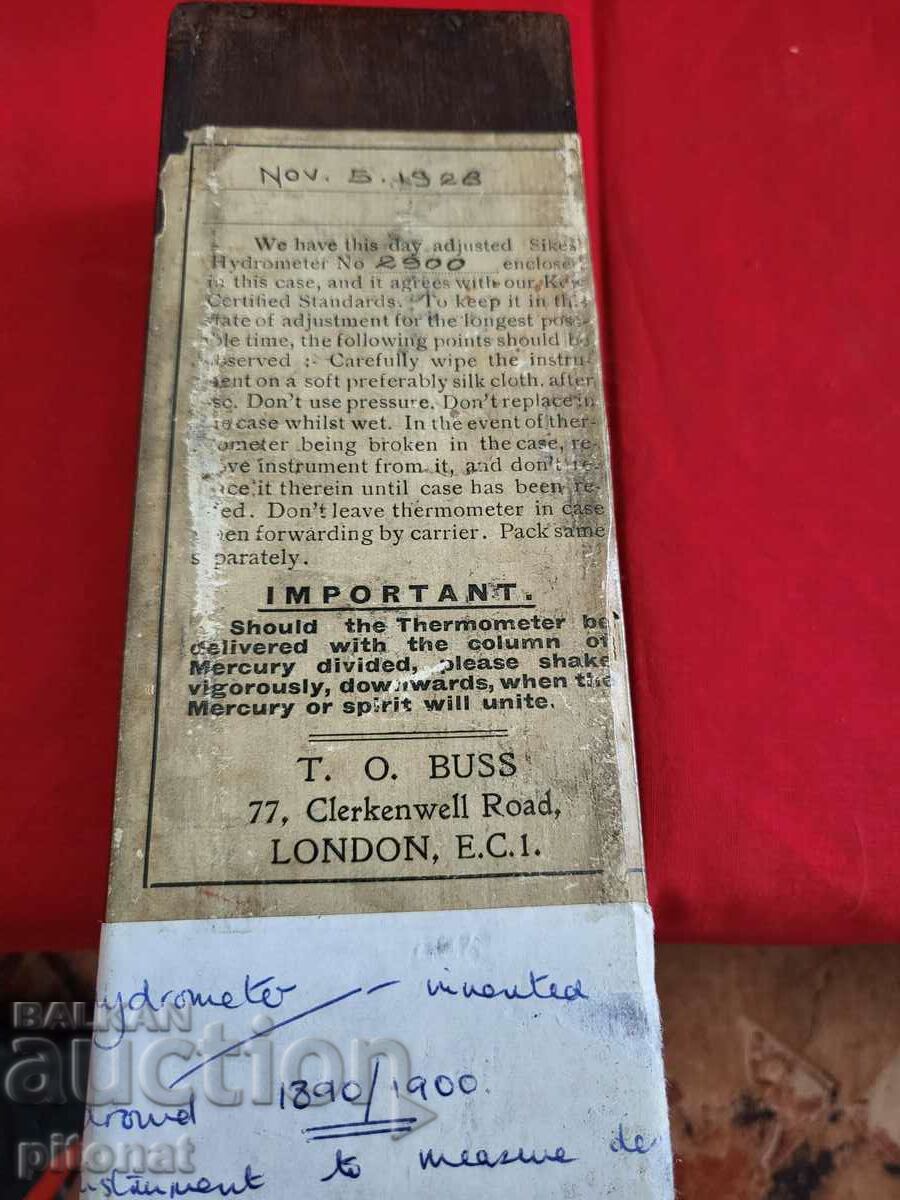 Antique SIKES hydrometer - 5 Antique SIKES hydrometer - 5