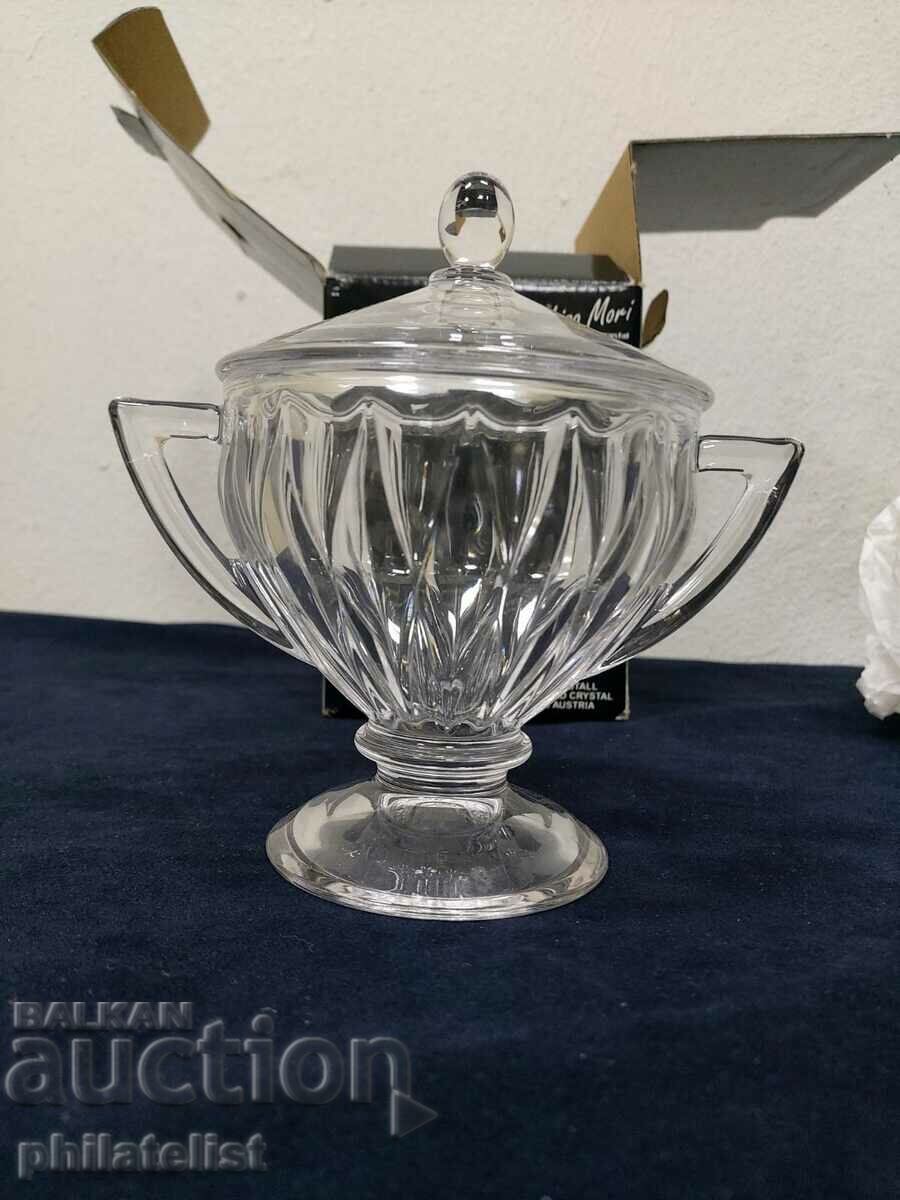 Lead crystal sugar bowl - Lisa Mori Four Seasons Summer with price 25.00 BGN | € 12.78 Lead crystal sugar bowl - Lisa Mori Four Seasons Summer with price 25.00 BGN | € 12.78