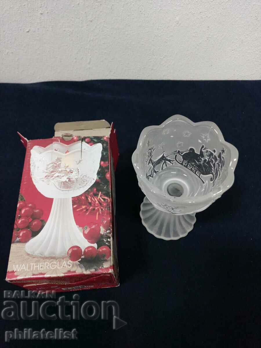 Stand / candle holder - Walther Glas - Frosted winter scene with price 30.00 BGN | € 15.34 Stand / candle holder - Walther Glas - Frosted winter scene with price 30.00 BGN | € 15.34