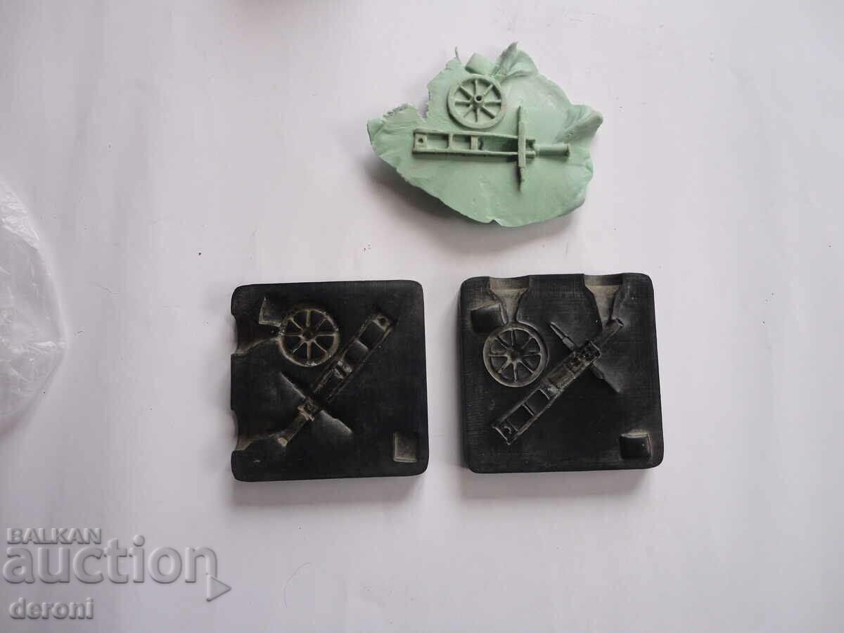 Old German die mold for rubber cannon top - 6 Old German die mold for rubber cannon top - 6