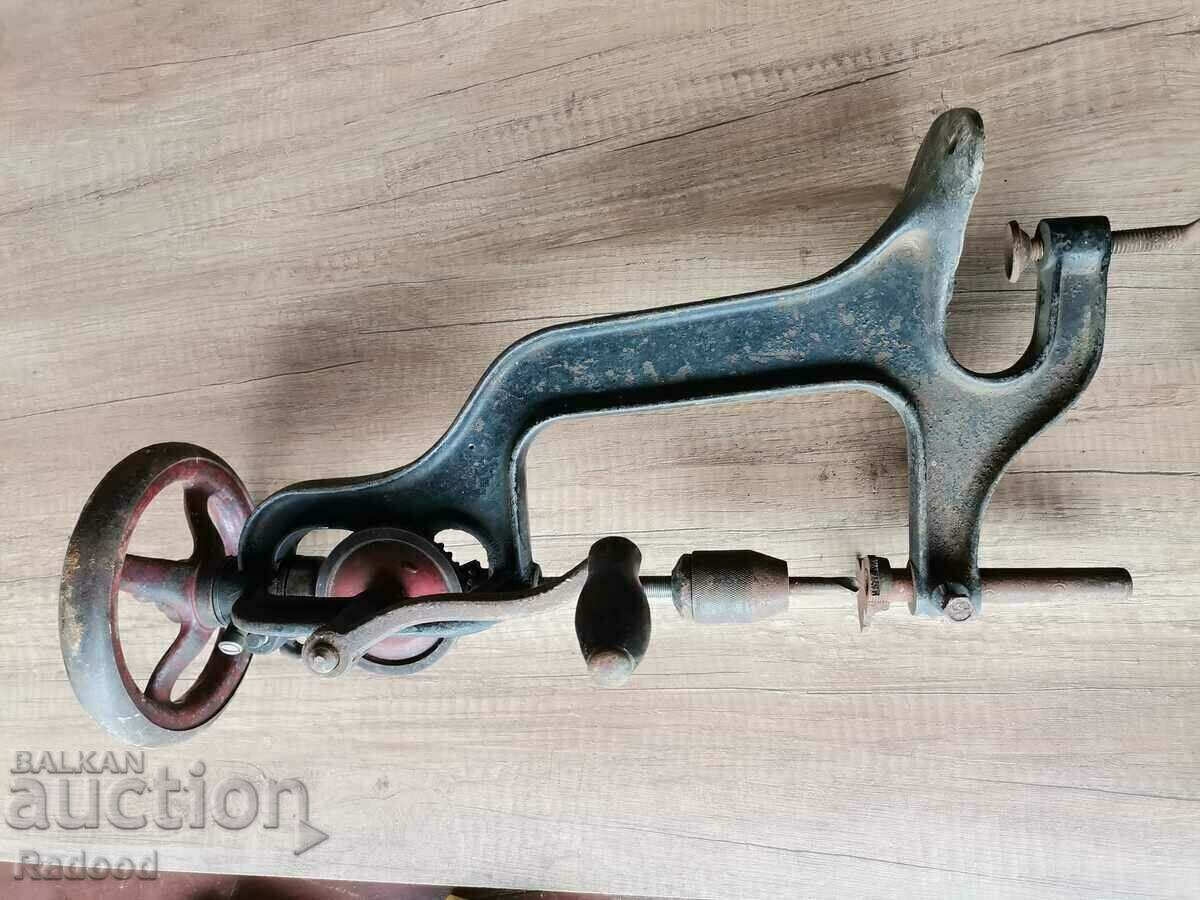 Auction Old HERMES manual drill Auction Old HERMES manual drill