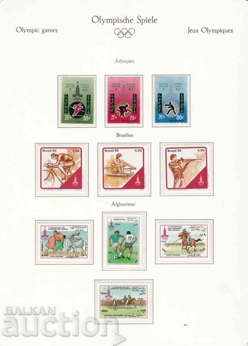 1980 Jocurile Olimpice Moscova 80 Etiopia Brazilia Afganistan 1980 Jocurile Olimpice Moscova 80 Etiopia Brazilia Afganistan