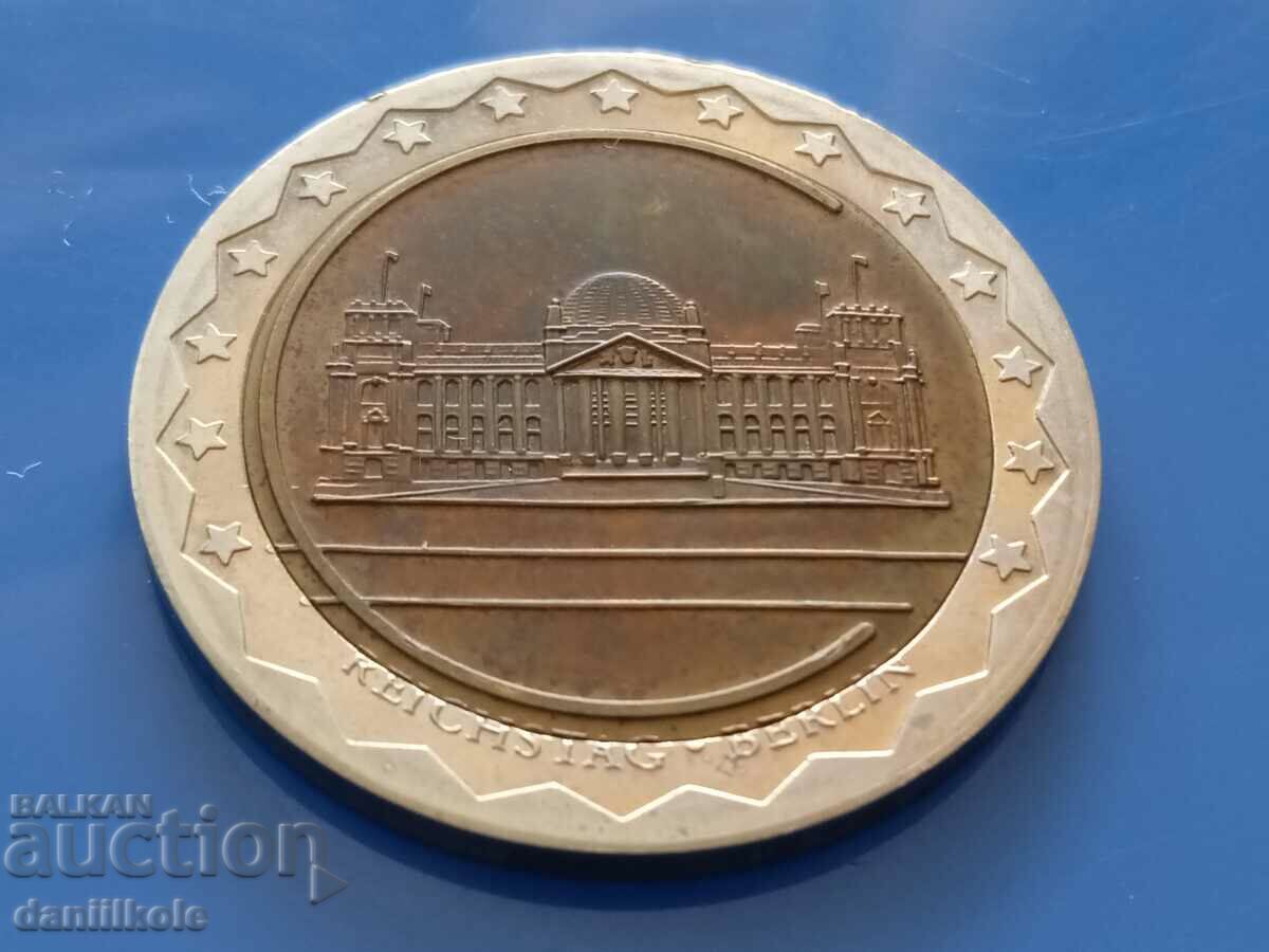 *$*Y*$* TOKEN PLAQUE EARLY EUROPEAN UNION BUNDESTAG *$*Y*$* - 6 *$*Y*$* TOKEN PLAQUE EARLY EUROPEAN UNION BUNDESTAG *$*Y*$* - 6