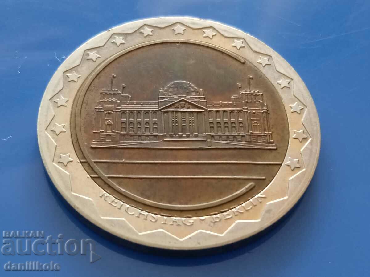*$*Y*$* TOKEN PLAQUE EARLY EUROPEAN UNION BUNDESTAG *$*Y*$* - 7 *$*Y*$* TOKEN PLAQUE EARLY EUROPEAN UNION BUNDESTAG *$*Y*$* - 7