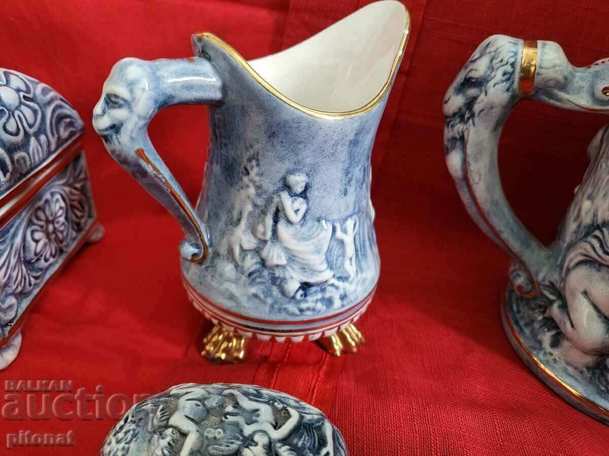 Доставка на Уникален порцеланов комплект Capodimonte Доставка на Уникален порцеланов комплект Capodimonte