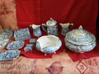 A unique Capodimonte porcelain set