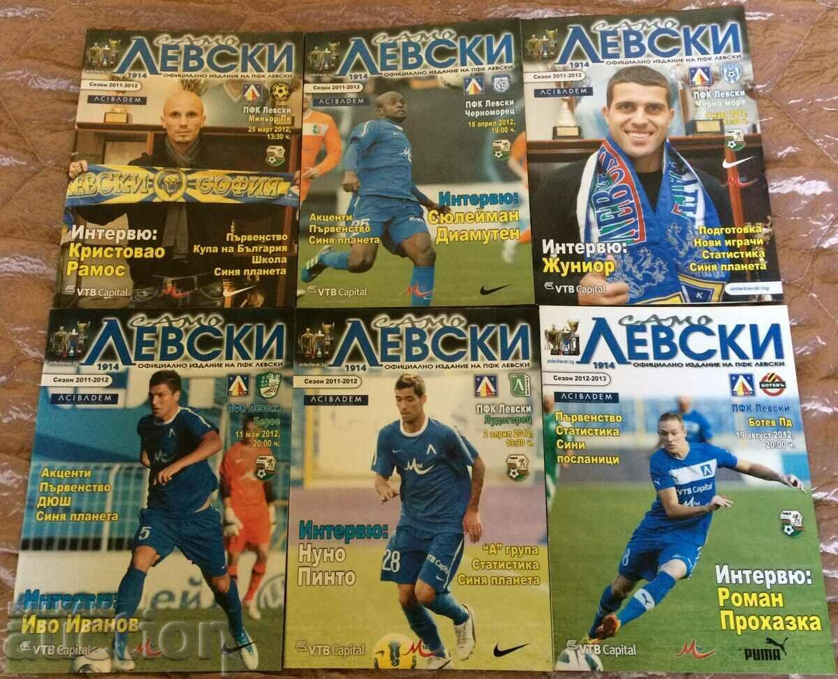 Football program Levski 6 pieces 2012