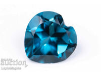 Topaz London Blue 1.45ct heart cut