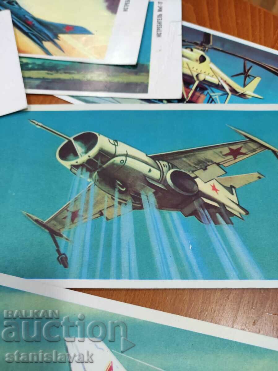 Delivery of Collection of 28 cards of Soviet airplanes and helicopters Delivery of Collection of 28 cards of Soviet airplanes and helicopters