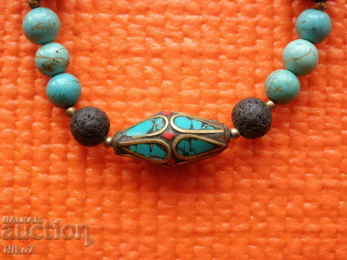 Аукцион Старинен,интересен комплект-гердан+пръстен.