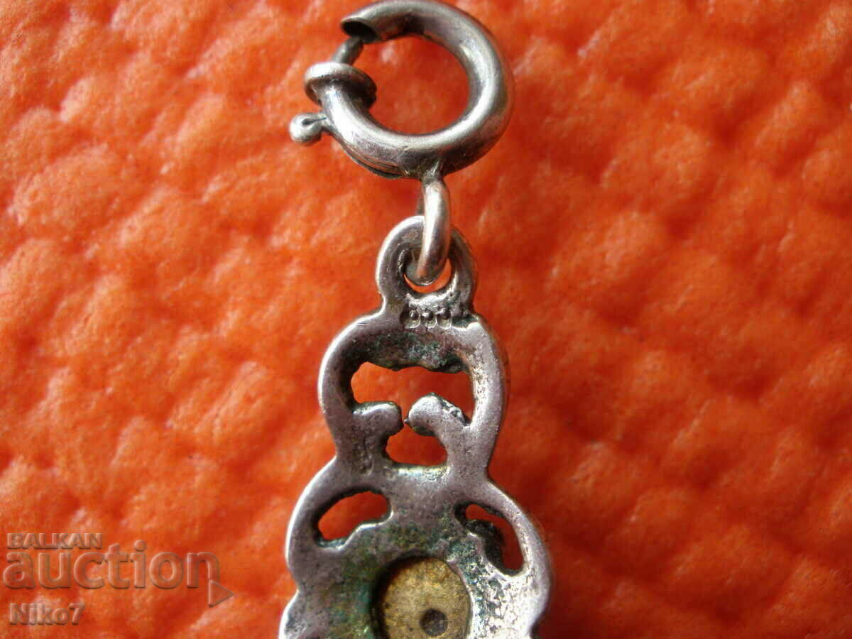 Bratara veche din argint cu pietre. - 6 Bratara veche din argint cu pietre. - 6