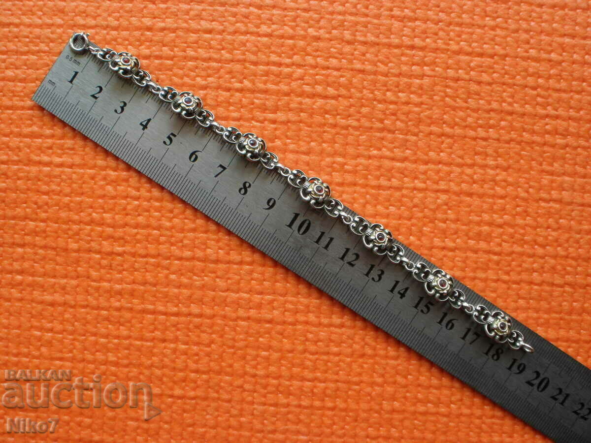 Bratara veche din argint cu pietre. - 7 Bratara veche din argint cu pietre. - 7