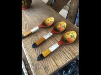 RUSSIAN WOODEN SPOONS NEW - PERFECT