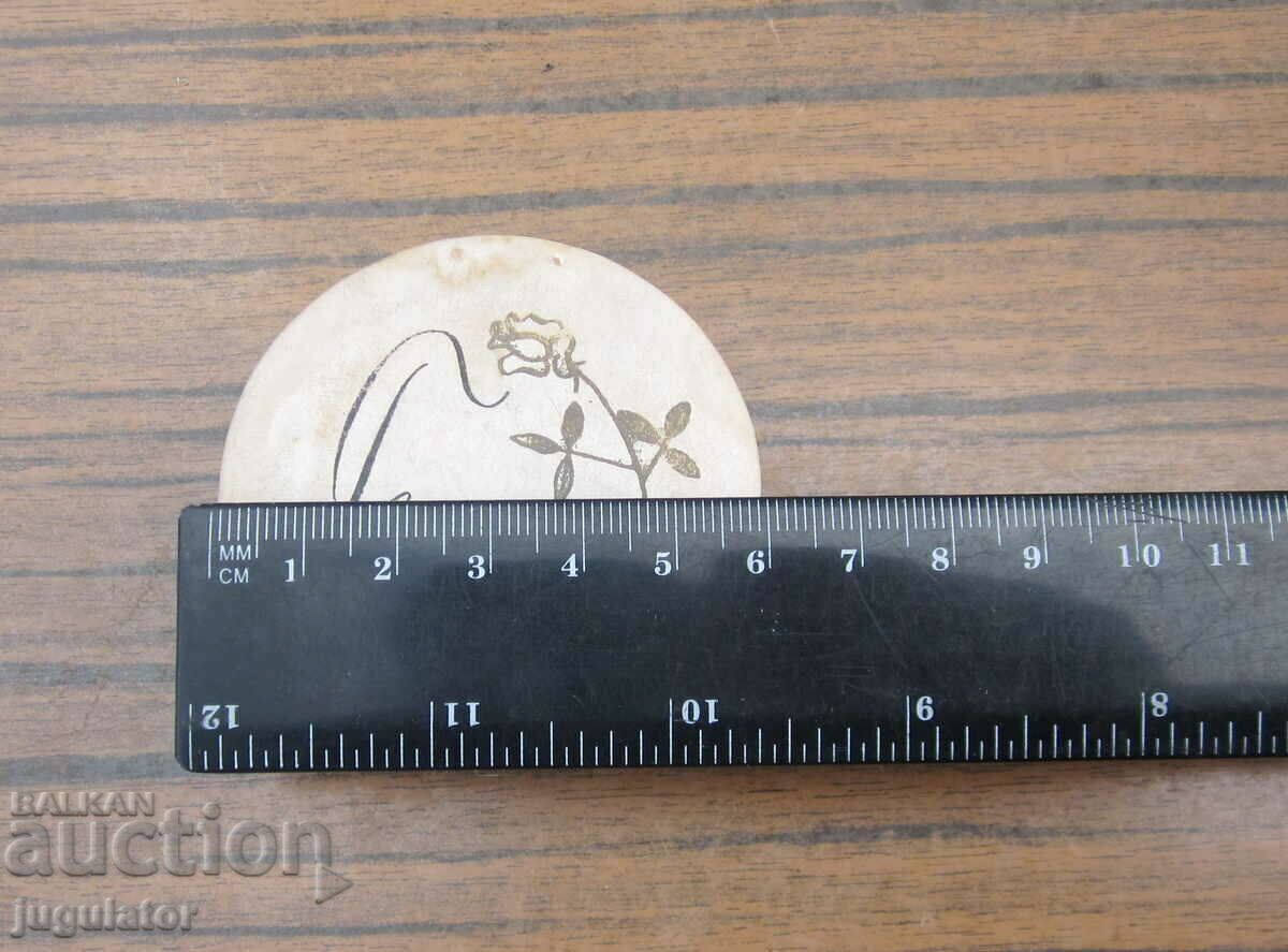 FLORIGAN Vintage Ladies French Powder Box - 5 FLORIGAN Vintage Ladies French Powder Box - 5