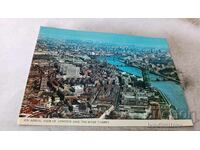 П К London An Aerial View and The River Thames 1981