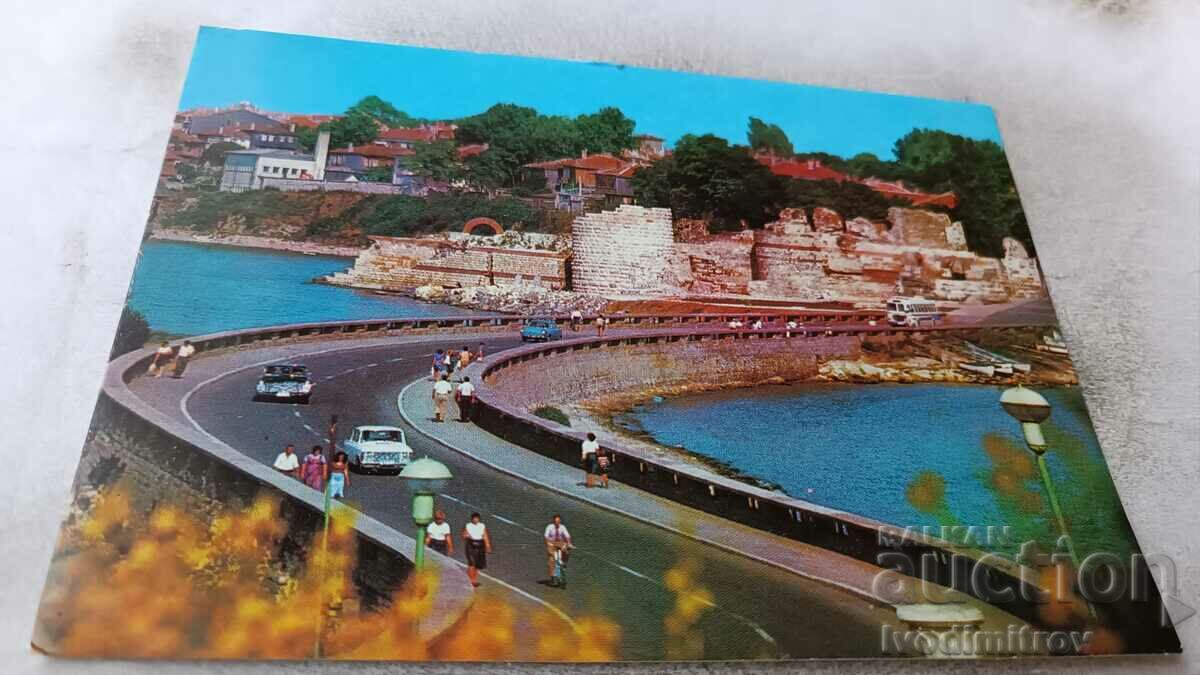 Пощенска картичка Несебър Провлакът 1982