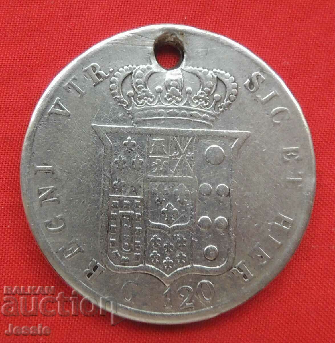 120 Грана 1856 г. Кралство Сицилия и Неапол - Фердинанд II