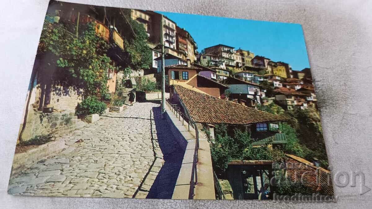Пощенска картичка Велико Търново Изглед от града 1968