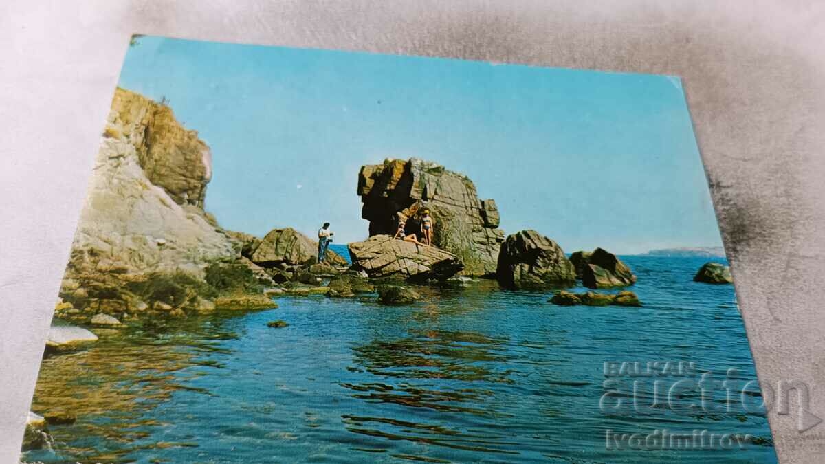 Carte poștală Sozopol The Rocks 1974