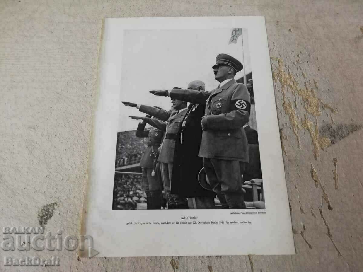 Delivery of German Poster Photo Berlin 1936. Hitler Fuhrer,Third Reich Delivery of German Poster Photo Berlin 1936. Hitler Fuhrer,Third Reich