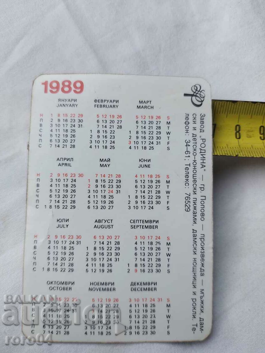 CALENDAR - 1989 - 5 CALENDAR - 1989 - 5