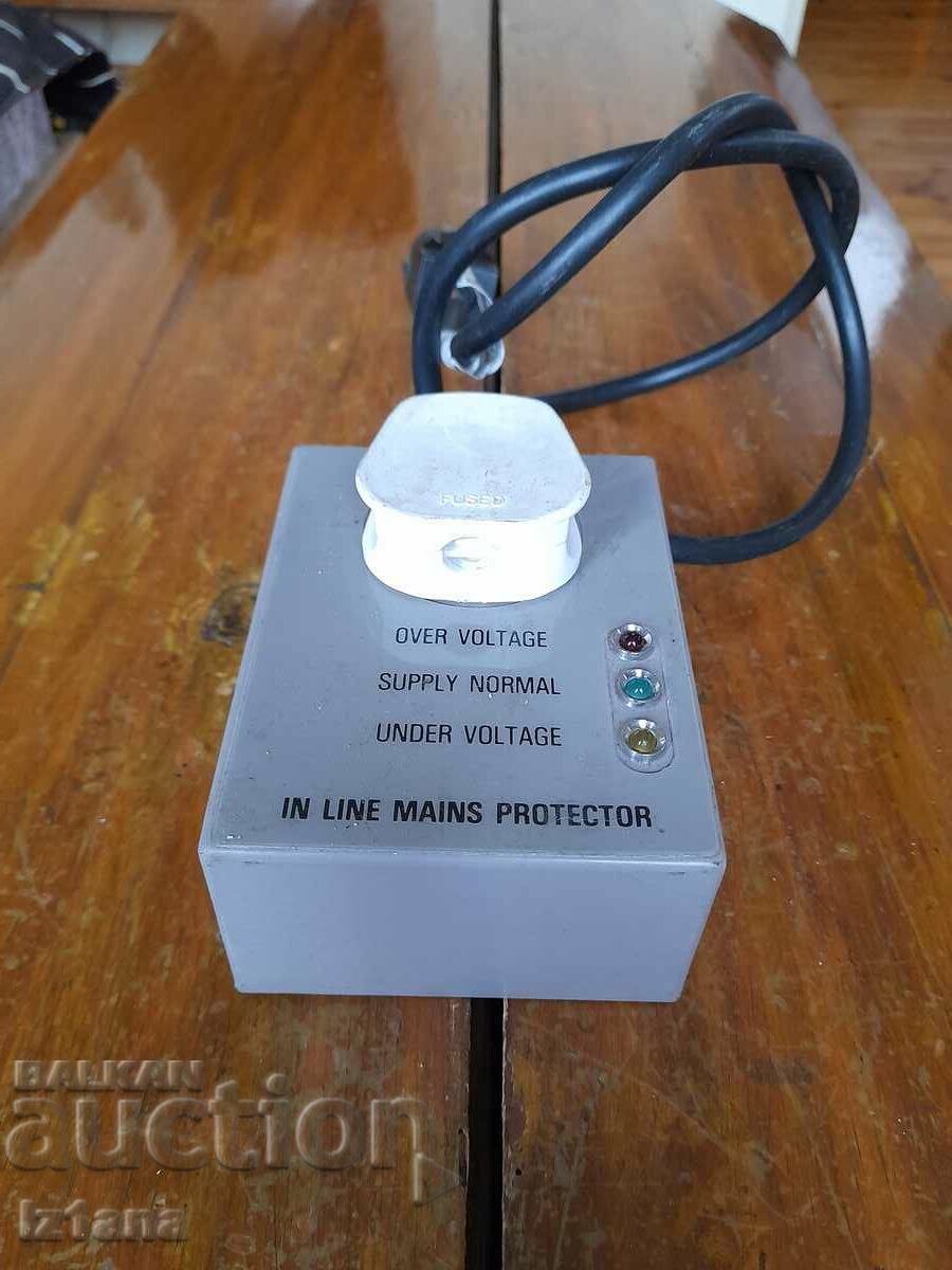 Old mains protector, voltage protector