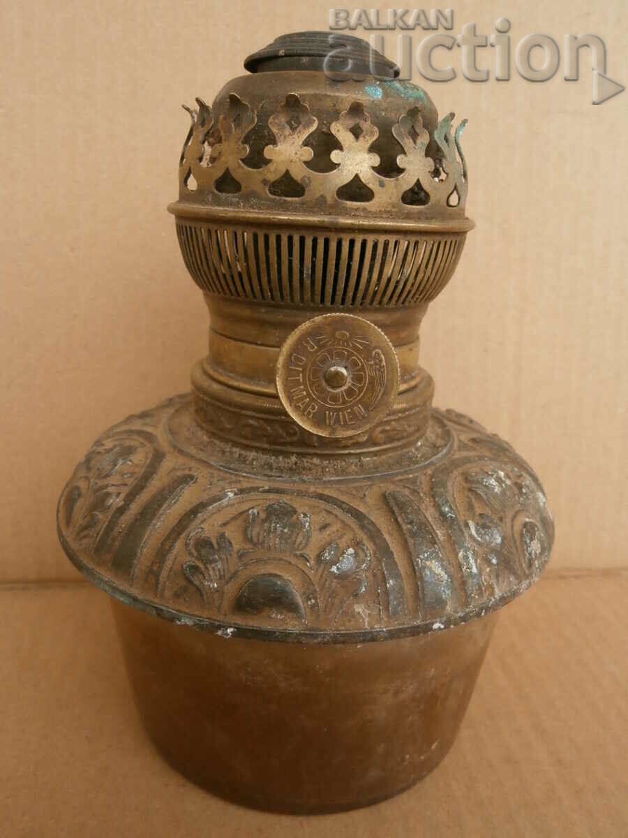 Delivery of top and machine for old gas chandelier gas lamp