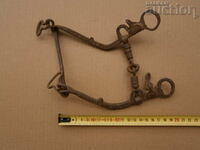 Hand-forged horse bridle wrought iron from antiquity