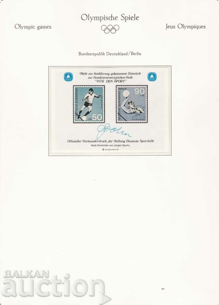 Jocurile Olimpice Moscova 1980 Germania sov. bloc Jocurile Olimpice Moscova 1980 Germania sov. bloc