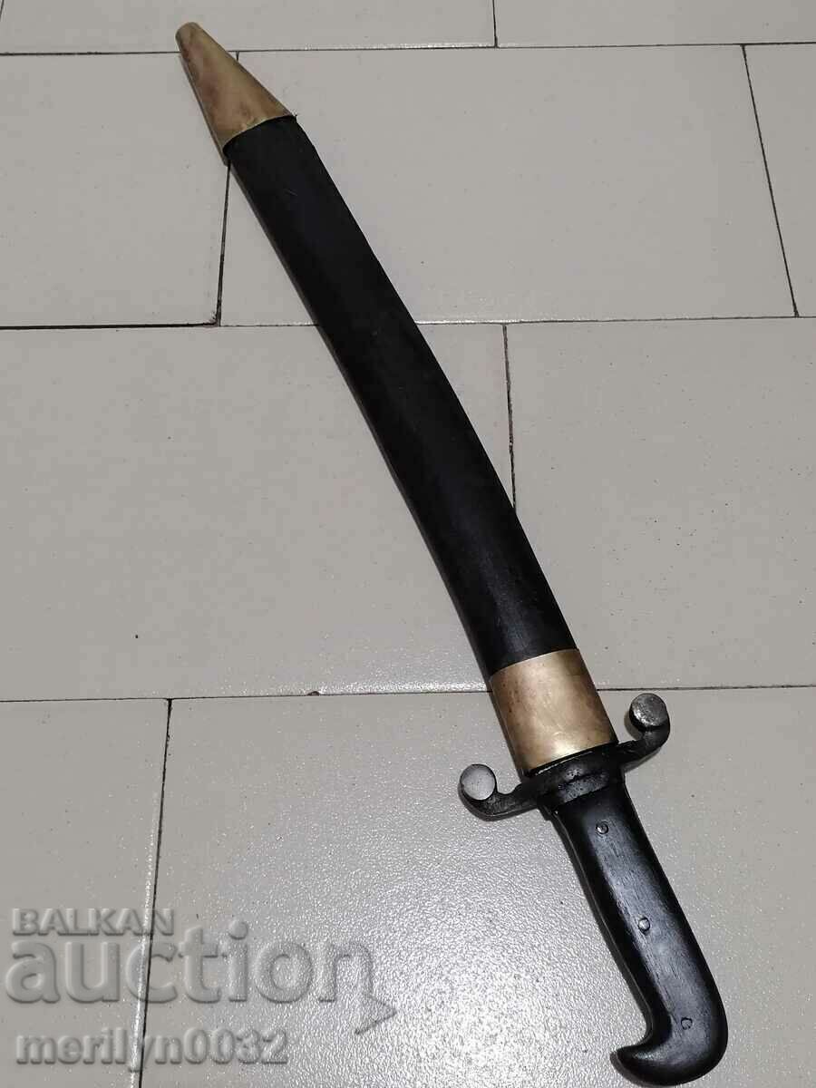 Delivery of Bosnian cleaver with kaniya saber scythe knife bayonet blade