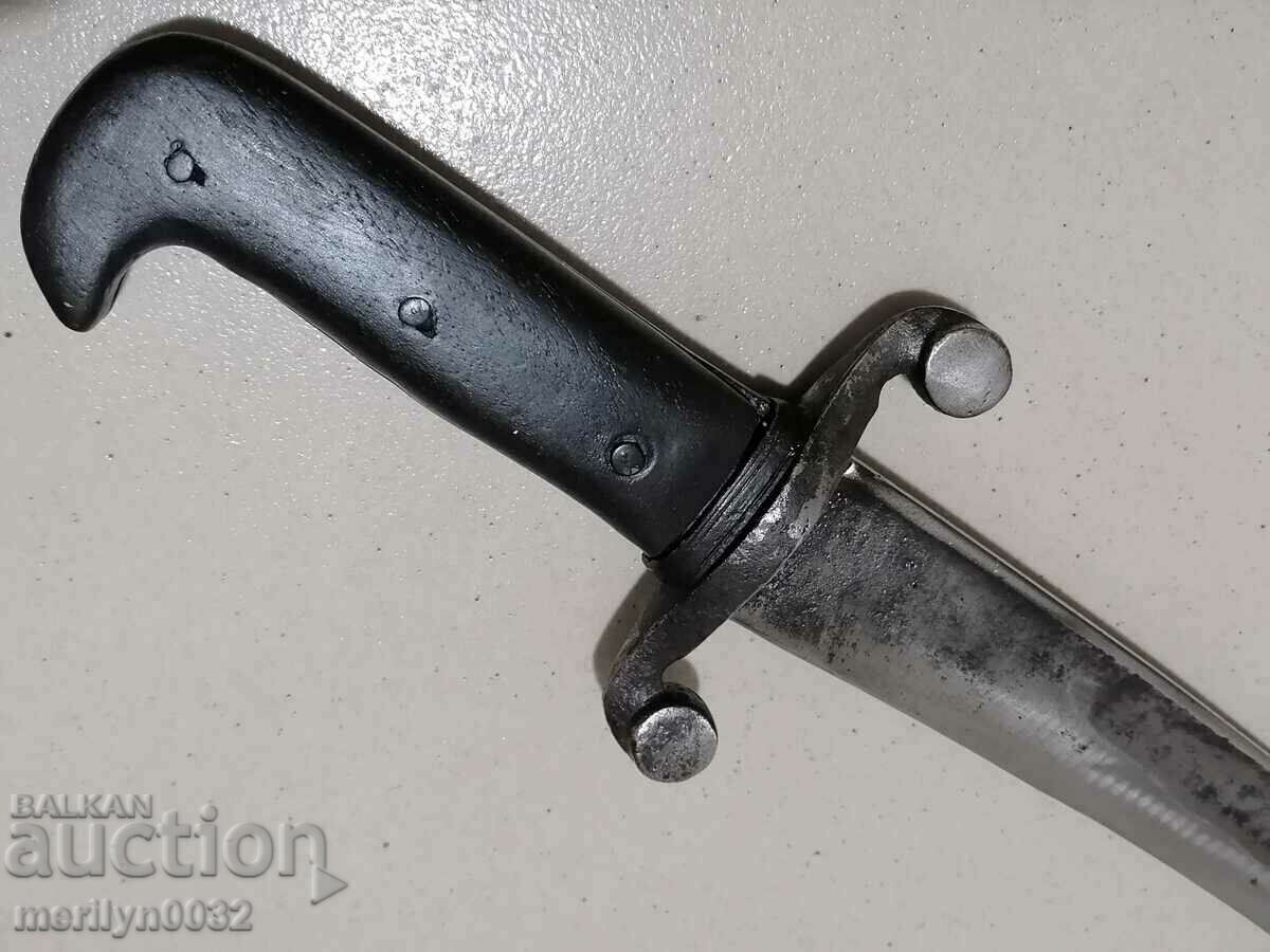 Bosnian cleaver with kaniya saber scythe knife bayonet blade - 7