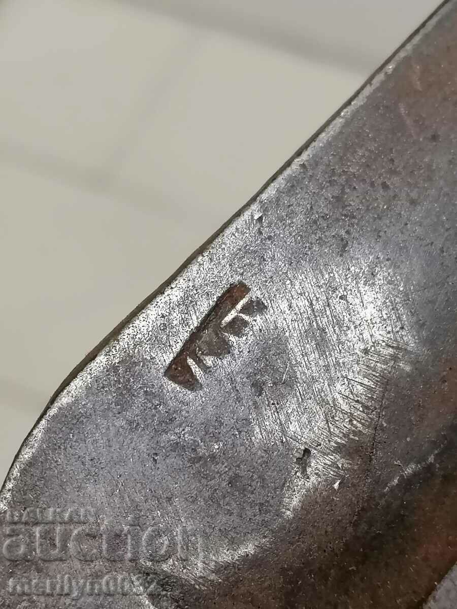 Auction  Old forged vine shears stamp knife wrought iron shears