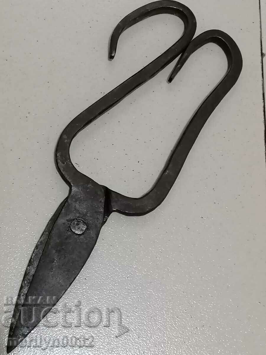 Стара кована ножица за ламарина нож ковано желязо ножици
