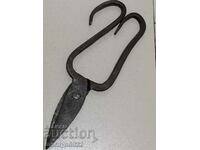 Old forged sheet metal scissors knife wrought iron scissors