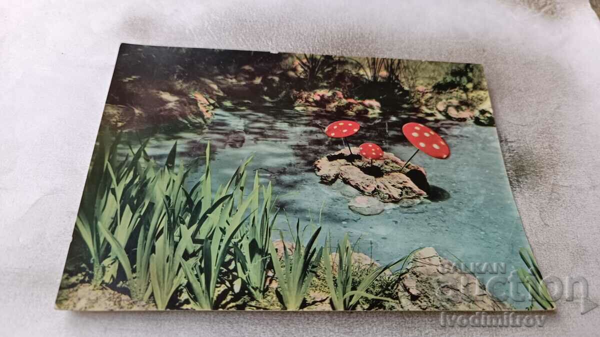 Postcard Sandanski Cut from the park 1963