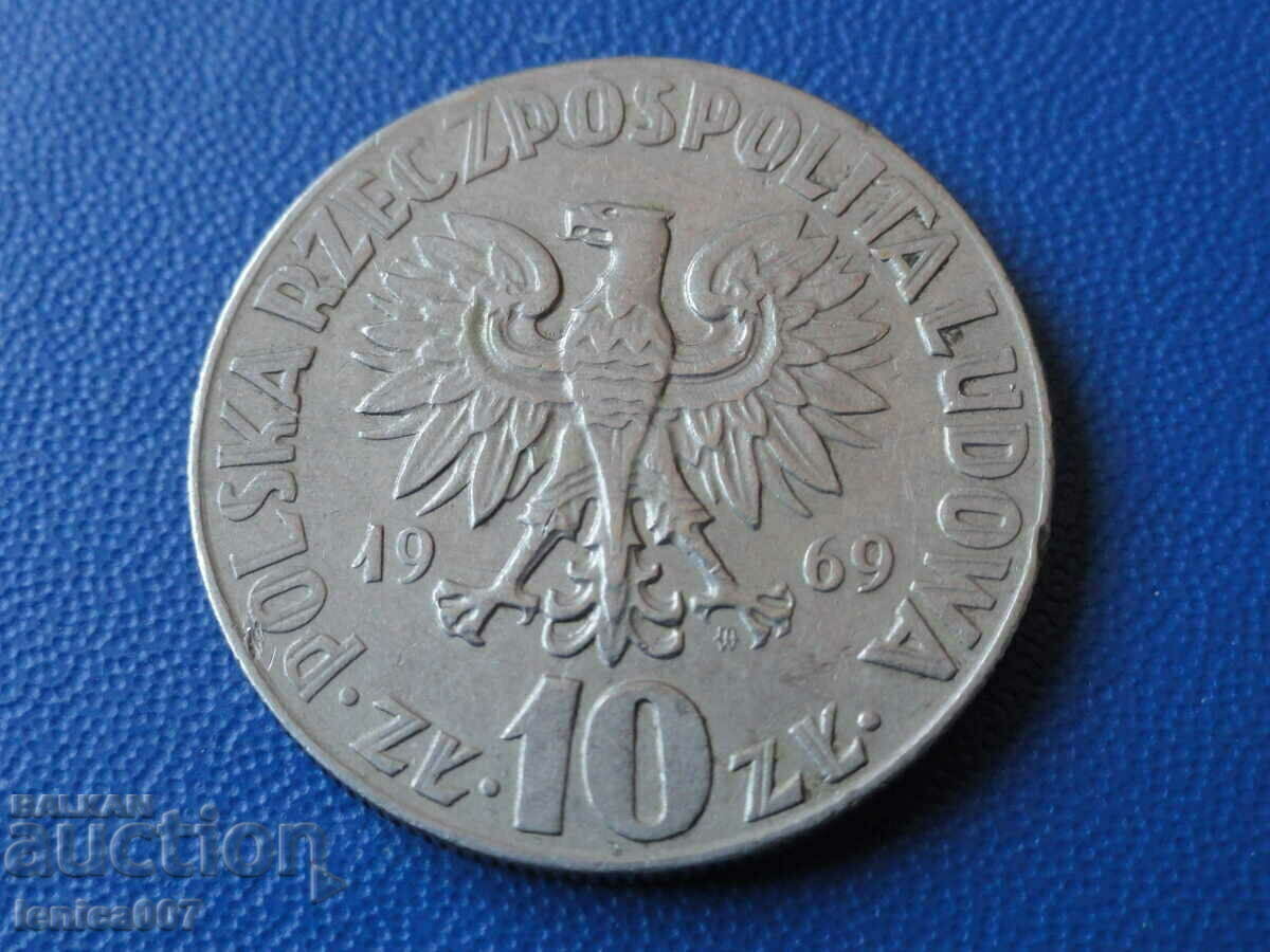 Delivery of Poland 1969 - 10 zlotys "Nicolaus Copernicus" Delivery of Poland 1969 - 10 zlotys "Nicolaus Copernicus"