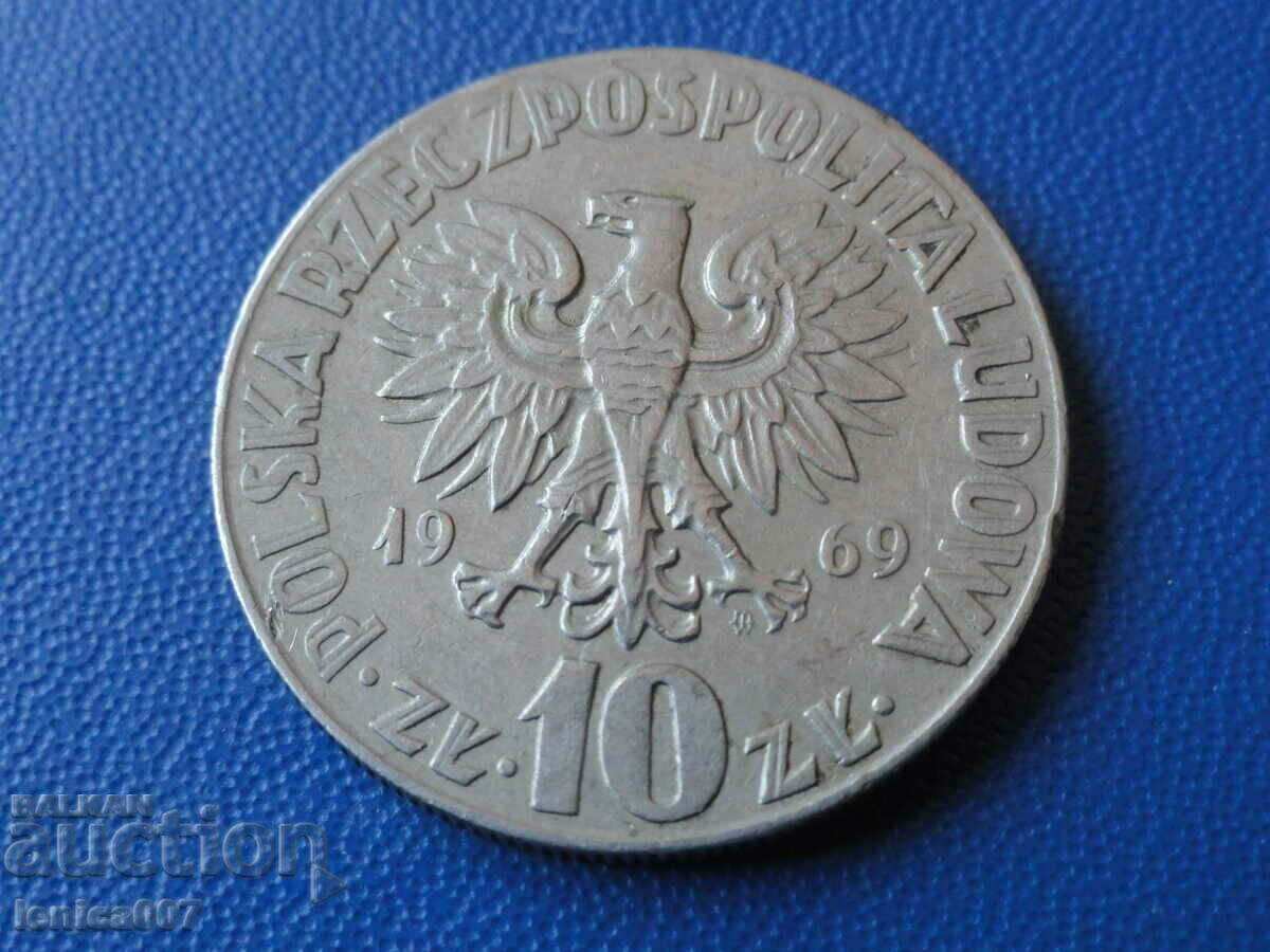 Poland 1969 - 10 zlotys "Nicolaus Copernicus" - 6 Poland 1969 - 10 zlotys "Nicolaus Copernicus" - 6