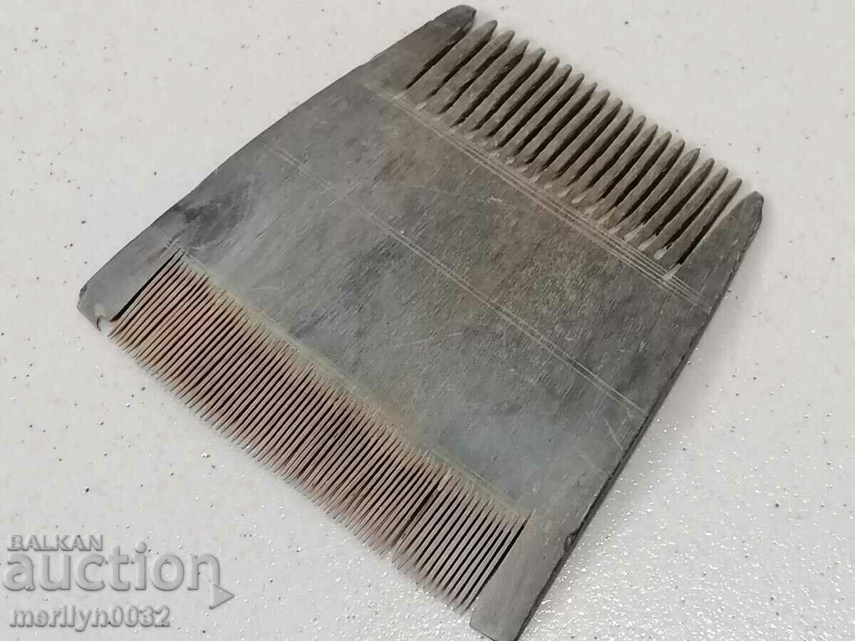 Auction 160 year old buffalo horn comb for human hair mustache Auction 160 year old buffalo horn comb for human hair mustache