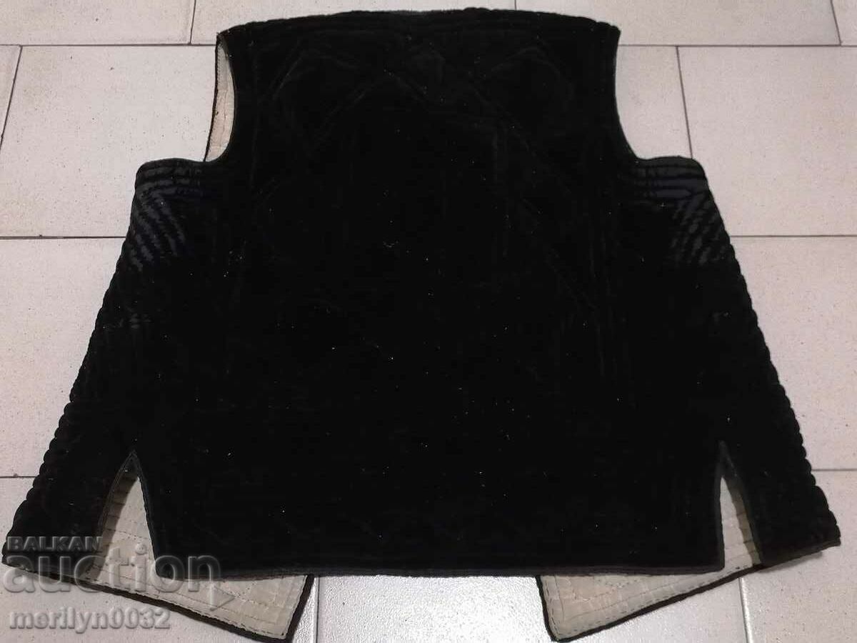 Auction Old waistcoat velvet dress shirt contoche bodice Auction Old waistcoat velvet dress shirt contoche bodice