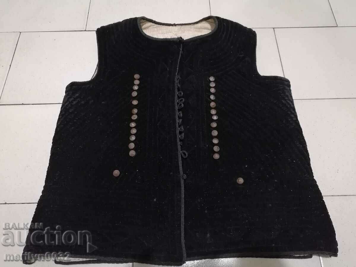 Old waistcoat velvet dress shirt contoche bodice Old waistcoat velvet dress shirt contoche bodice