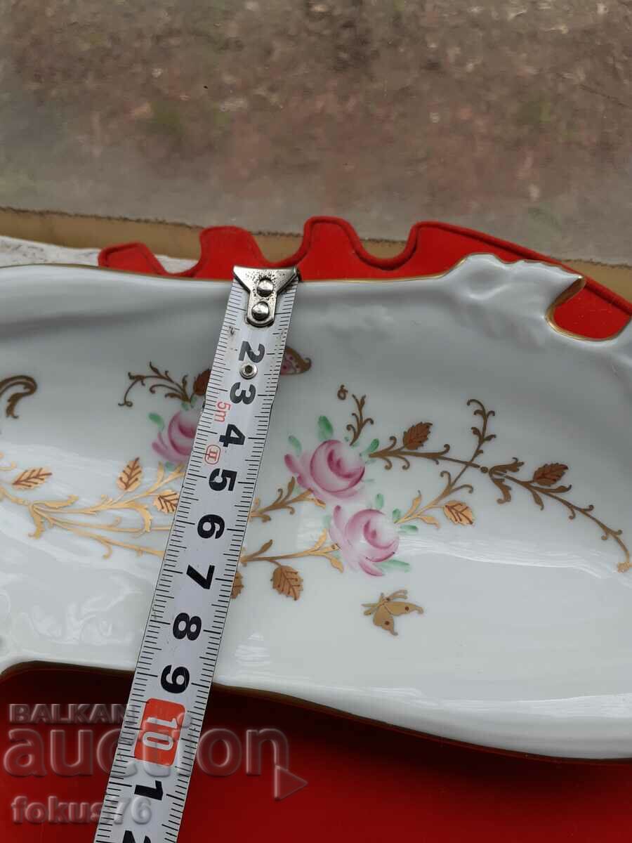 Limoges porcelain saucer plate plate with gilding - 6 Limoges porcelain saucer plate plate with gilding - 6