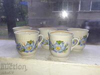 Russian porcelain five cups