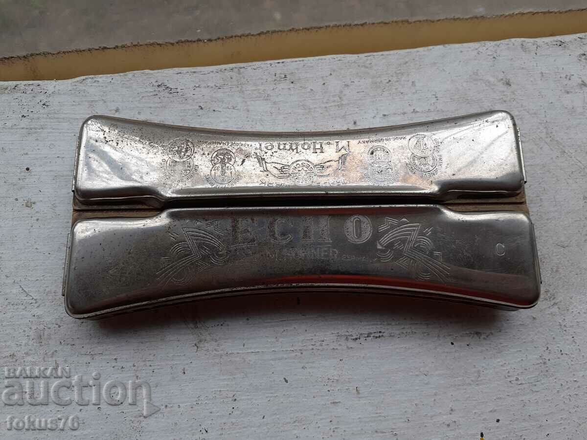 Auction Hohner Large Double Harmonica Auction Hohner Large Double Harmonica