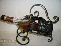 MASSIVE NEW WINE HOLDER. WROUGHT IRON. GERMANY