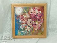 Small oil painting flowers